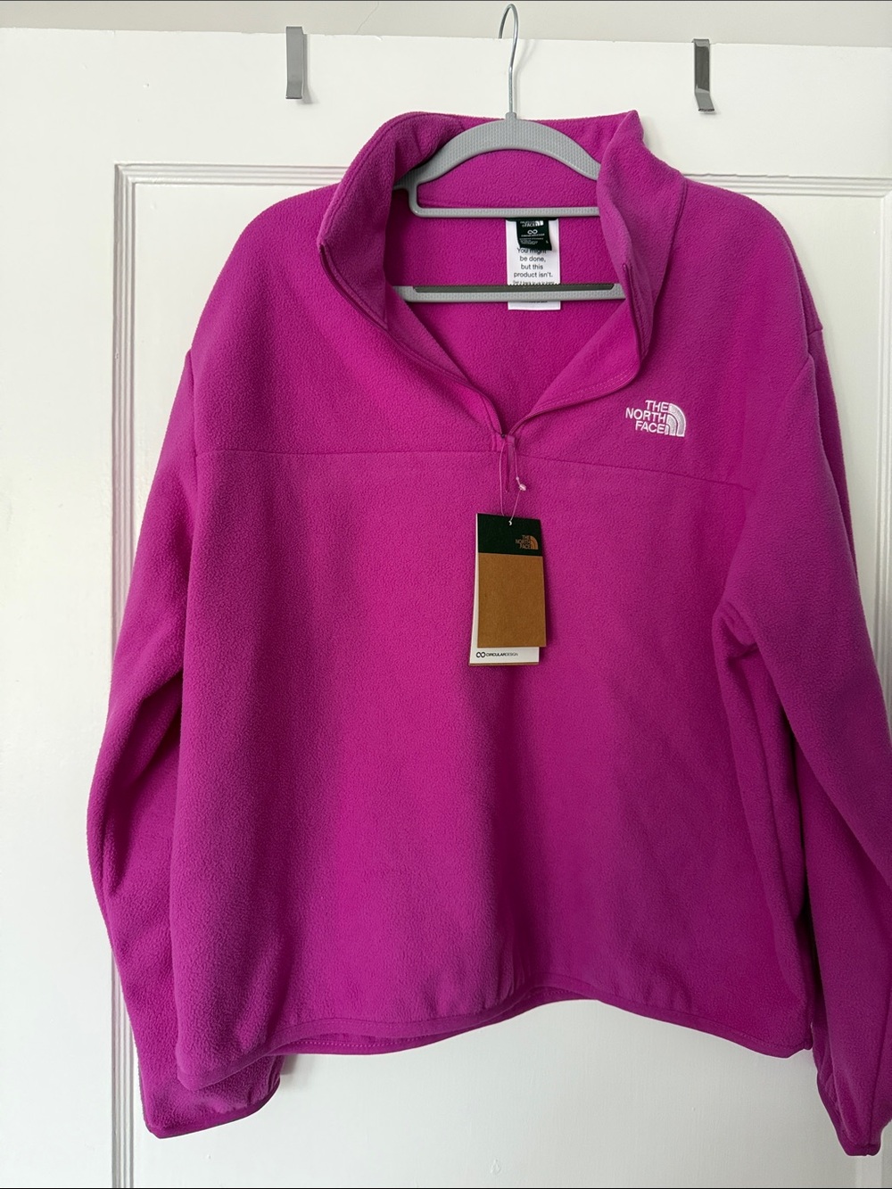 The North Face Women's Bright Magenta Quarter-Zip Fleece Pullover
